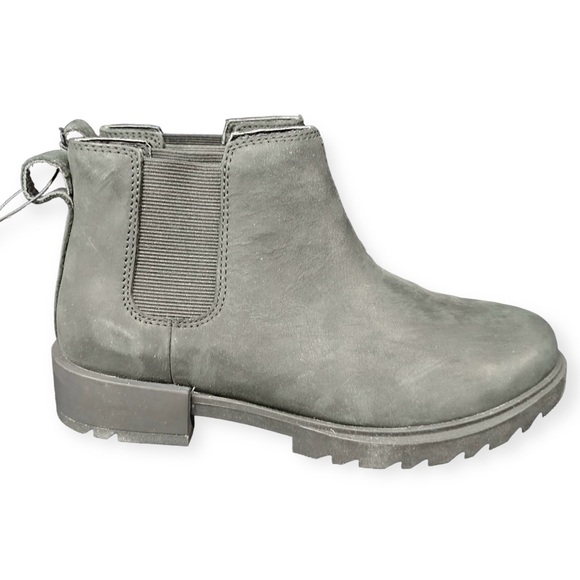 Sorel Emelie II Chelsea Boot in Black/Sea Salt Waterproof Ankle Boots - Picture 6 of 11